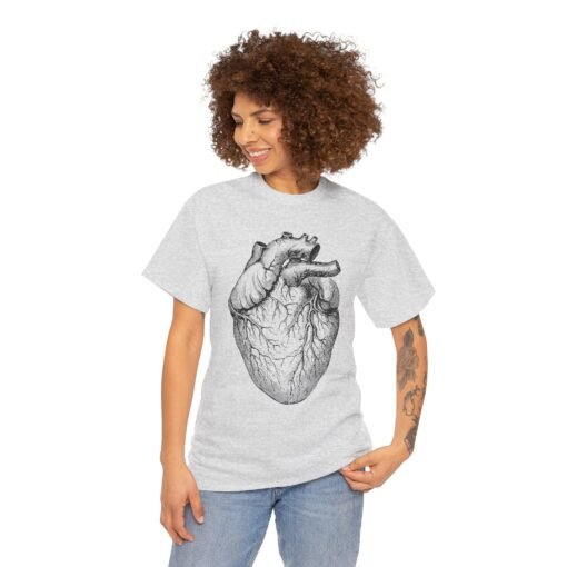 Wear Your Heart (Literally) – Unisex Anatomical Heart T-Shirt - Image 2