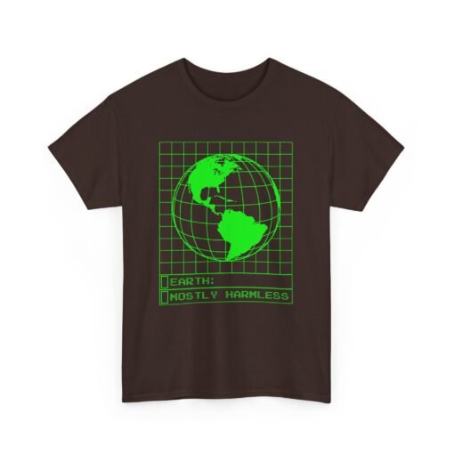 Mostly Harmless – Unisex Earth Retro Computer Tee - Image 12