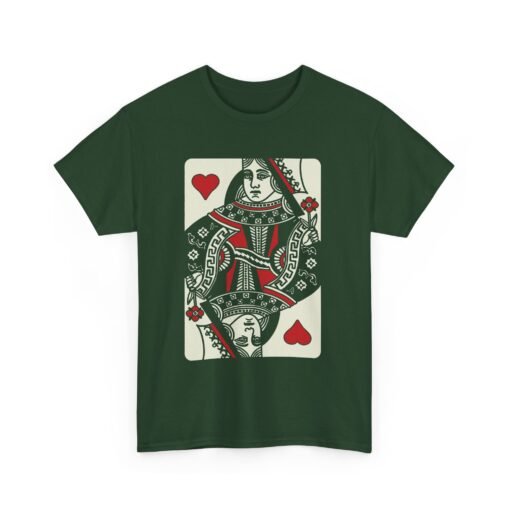 "Queen of Hearts" Unisex T-Shirt – Classic Playing Card Style - Image 16