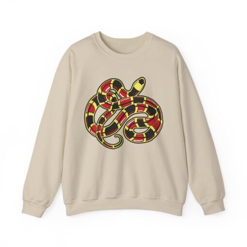 Curled Coral Snake Unisex Sweatshirt – Striking Wildlife Style - Image 11