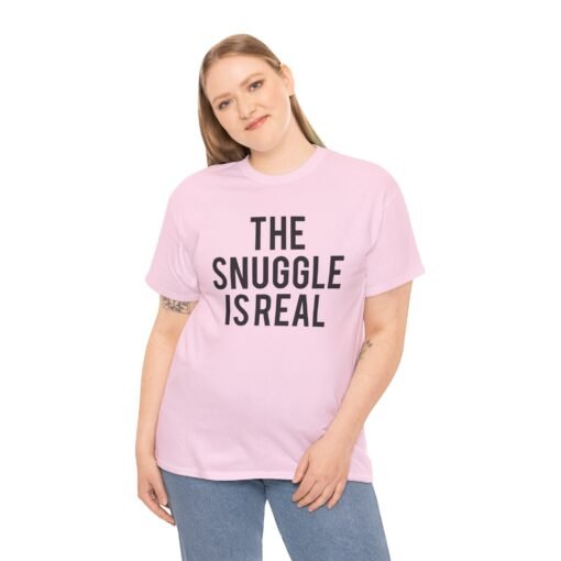 🧸💤 The Snuggle Is Real Unisex T-Shirt – Cozy Vibes Only - Image 3
