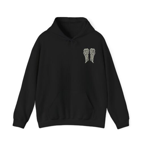 Gothic Angel Wings Unisex Hoodie – Dark & Divine - Image 2