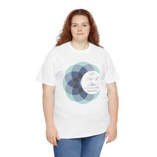 🌕🔷 It’s Not a Phase, It’s a Full-Time Obsession Unisex T-Shirt – Lunar Love in Polygon Style - Image 5
