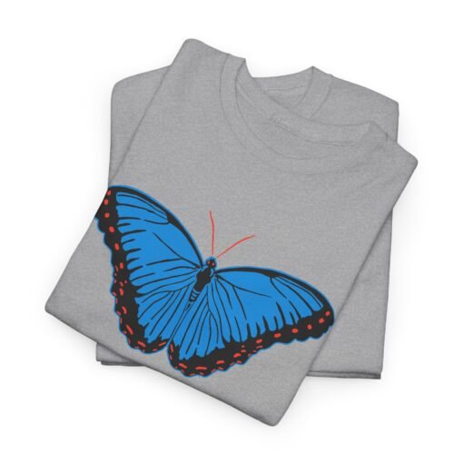 🦋💙 Blue Morpho Butterfly Unisex T-Shirt – Nature’s Radiance in Flight - Image 2