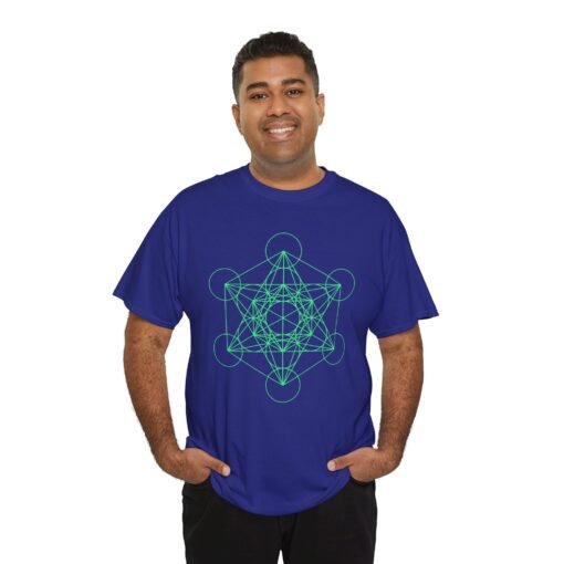 Metatron's Cube Diagram | Unisex | Heavy Cotton | T-Shirt | Math | Geometry - Image 4