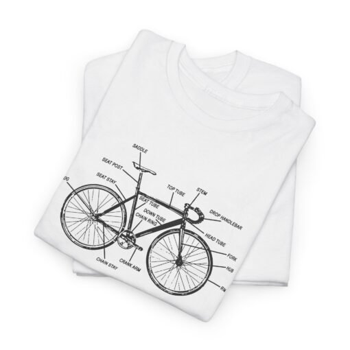 Know Your Bike Unisex T-Shirt – Two-Wheeled Anatomy Lesson - Image 2