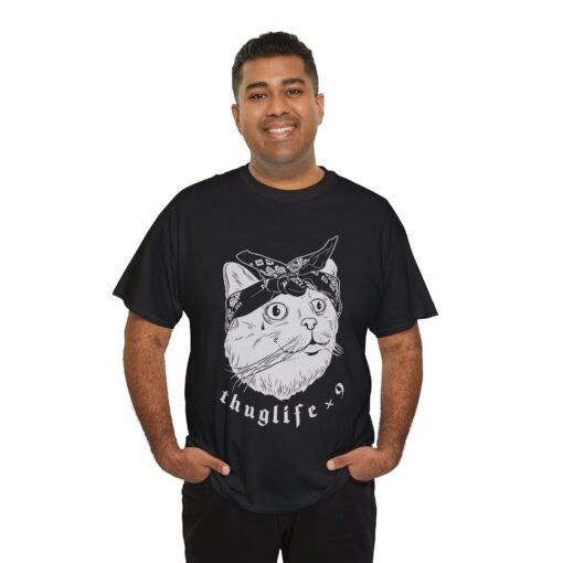 😼🎤 Thuglife x9 Unisex T-Shirt – Street Smarts, Cat Style - Image 5