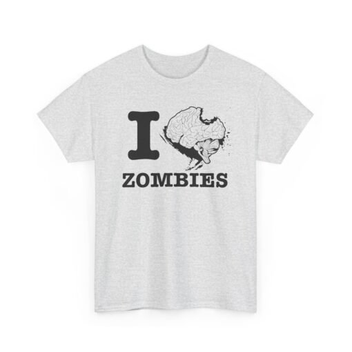 🧠❤️‍🔥 I Love Zombies Unisex T-Shirt – Brains Are the Way to the Heart - Image 11