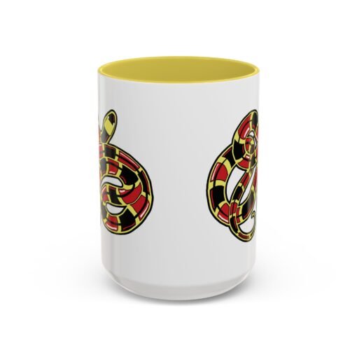 Curled Coral Snake Color Accent Mug – Bold & Wild - Image 29