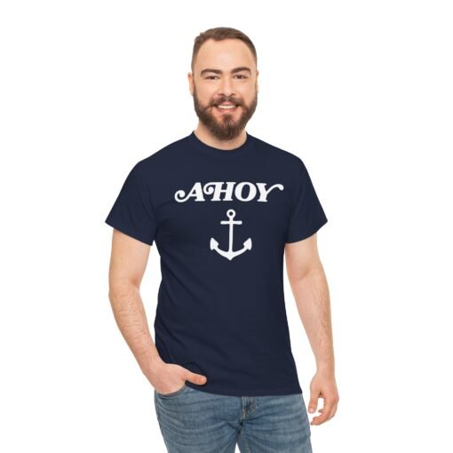 ⚓️ Ahoy Unisex T-Shirt – Drop Anchor in Style - Image 3