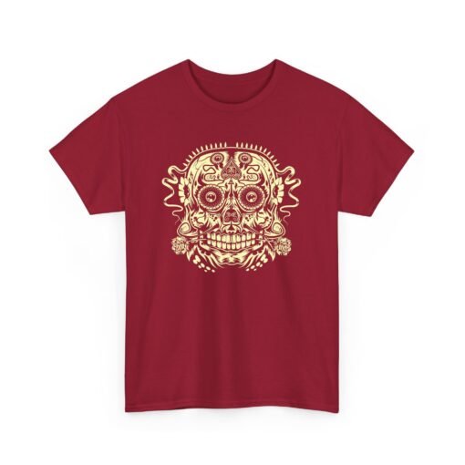 Ace of Spades Sugar Skull Unisex T-Shirt – Bold & Badass - Image 20