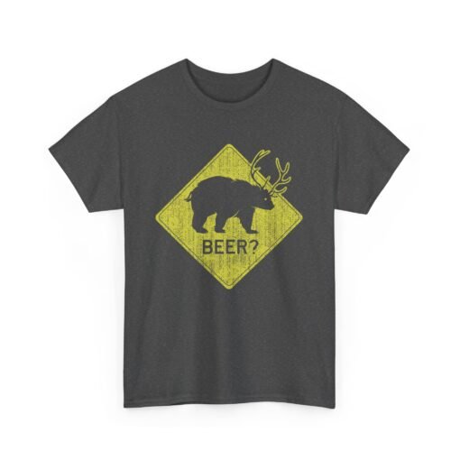 🐻🦌 “Beer?” Unisex T-Shirt – The Elusive Beear Awaits - Image 15