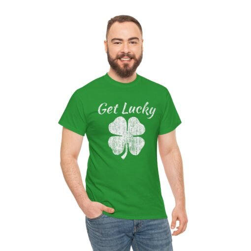 "Lucky 4 Leaf  Clover" Unisex T-Shirt - Image 4