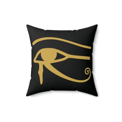 Eye of Horus Faux Suede Pillow – Ancient Symbol, Modern Home Décor - Image 6