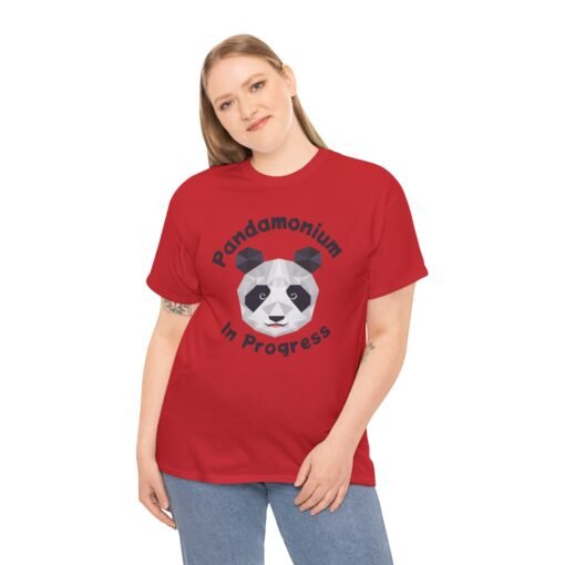 🐼💥 Pandamonium in Progress Unisex T-Shirt – Chaos Has Never Been Cuter - Image 3