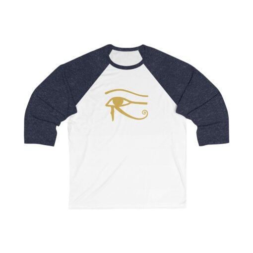 Eye of Horus Unisex Raglan T-Shirt – Ancient Symbol, Sporty Style - Image 5