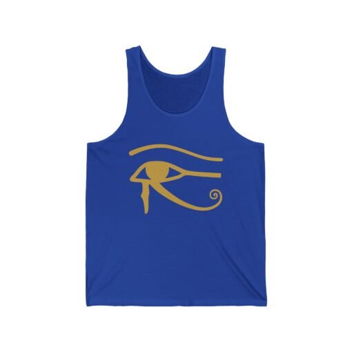 Eye of Horus Unisex Jersey Tank Top – Ancient Symbol, Modern Comfort - Image 8