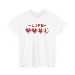 ❤️🕹 LIFE Unisex T-Shirt – 8-Bit Health, Full Power Style