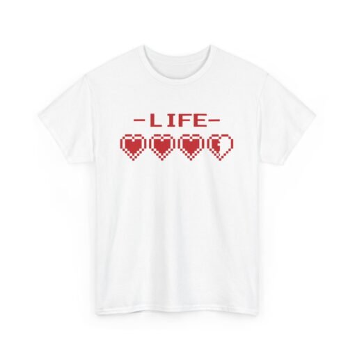 ❤️🕹 LIFE Unisex T-Shirt – 8-Bit Health, Full Power Style