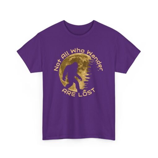 🦶🌲 Not All Who Wander Are Lost Unisex T-Shirt – Bigfoot-Approved Adventure Wear - Image 17