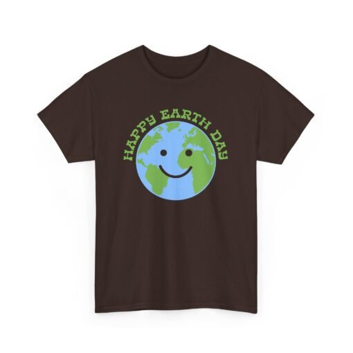 "Happy Earth Day" Smiling Planet Unisex T-Shirt - Image 10