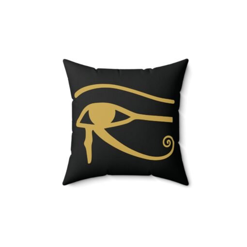 Eye of Horus Faux Suede Pillow – Ancient Symbol, Modern Home Décor - Image 3