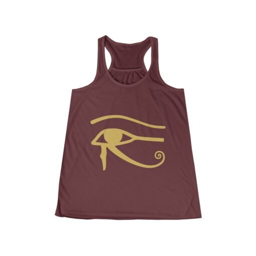 Eye of Horus Women’s Flowy Racerback Tank – Ancient Symbol, Effortless Style - Image 7