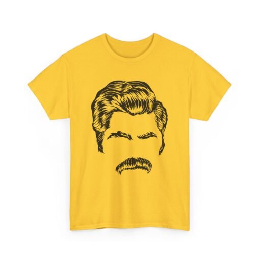 Ron Swanson Mustache Power – Unisex T-Shirt - Image 16