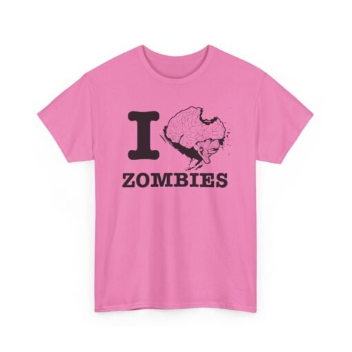 🧠❤️‍🔥 I Love Zombies Unisex T-Shirt – Brains Are the Way to the Heart - Image 19