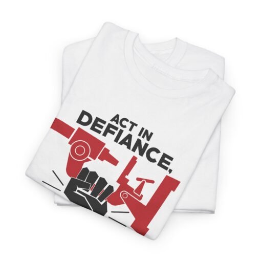 🔬✊ Act in Defiance, Embrace Science! Unisex T-Shirt – Knowledge is Power - Image 5