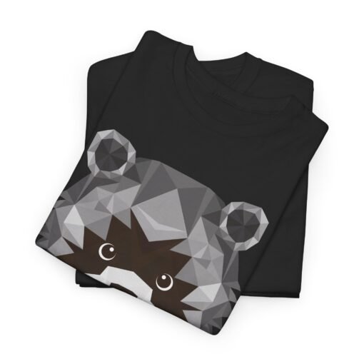 🦝🔷 Polygon Raccoon Face Unisex T-Shirt – Clever, Curious, and Cool - Image 2