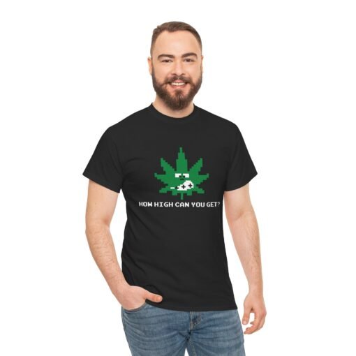 🕹️🌿 How High Can You Get? Unisex T-Shirt – Retro Vibes, Elevated Mindset - Image 3