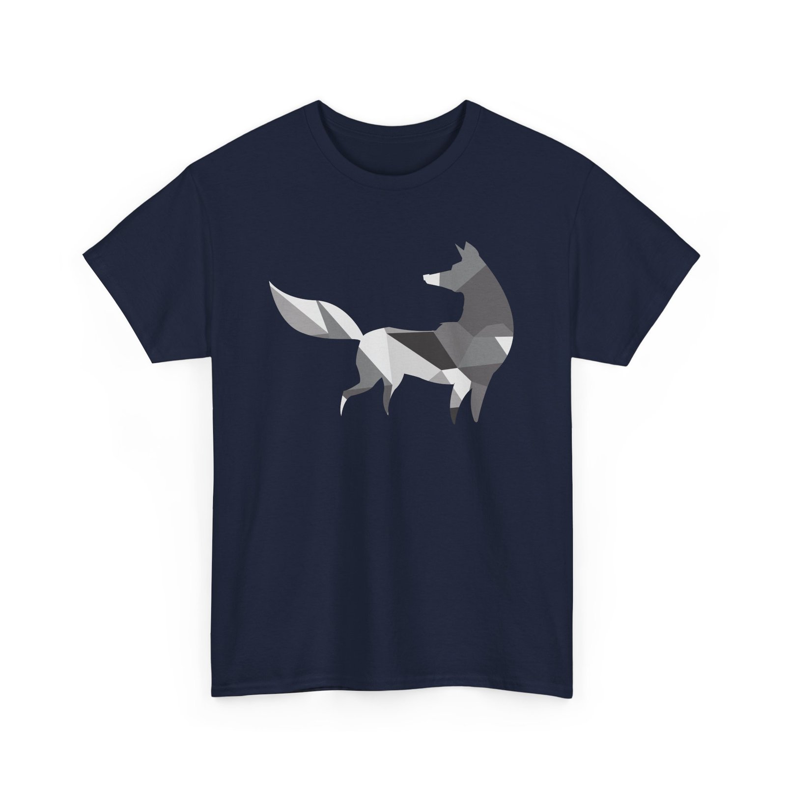 πΊπ· Polygon Grey Wolf Unisex T-Shirt β Wild Spirit, Modern Edge - Image 17