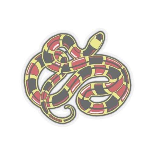 Curled Coral Snake Indoor Sticker – Striking & Stylish - Image 10