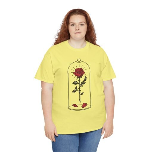 🌹✨ Enchanted Rose Unisex T-Shirt – Timeless Beauty, Captured in Glass - Image 5