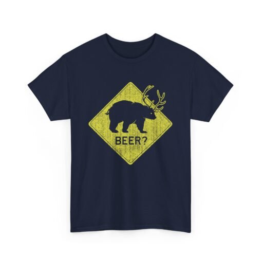 🐻🦌 “Beer?” Unisex T-Shirt – The Elusive Beear Awaits - Image 18