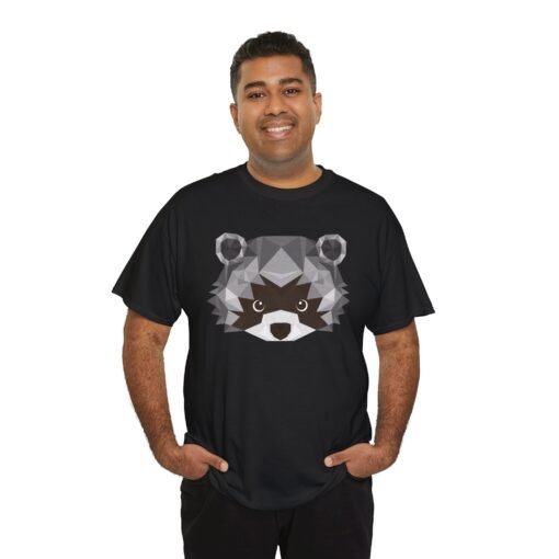 🦝🔷 Polygon Raccoon Face Unisex T-Shirt – Clever, Curious, and Cool - Image 6