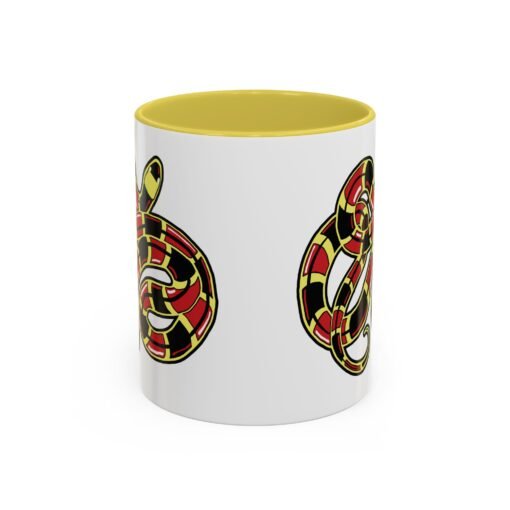 Curled Coral Snake Color Accent Mug – Bold & Wild - Image 25