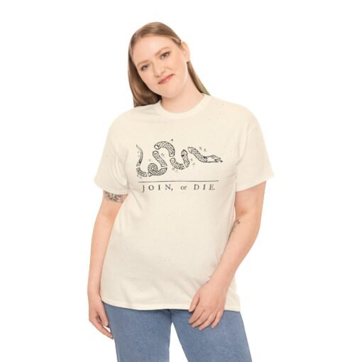 🇺🇸🐍 Join or Die Unisex T-Shirt – Classic Patriot Vibes - Image 3