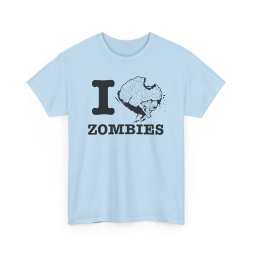 🧠❤️‍🔥 I Love Zombies Unisex T-Shirt – Brains Are the Way to the Heart - Image 16