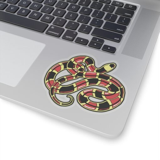 Curled Coral Snake Indoor Sticker – Striking & Stylish - Image 17