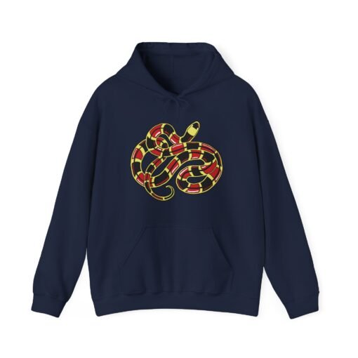 Curled Coral Snake Unisex Hoodie – Bold & Venomous Style - Image 21