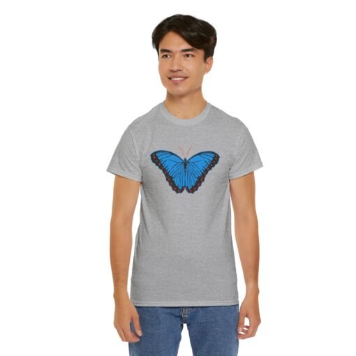 🦋💙 Blue Morpho Butterfly Unisex T-Shirt – Nature’s Radiance in Flight - Image 7