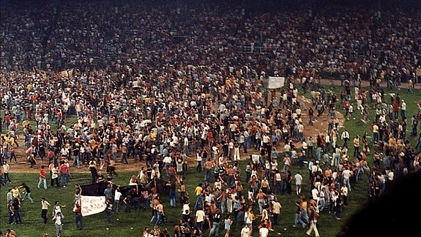 Disco Demolition Night, held on July 12, 1979, at Comiskey Park in Chicago
