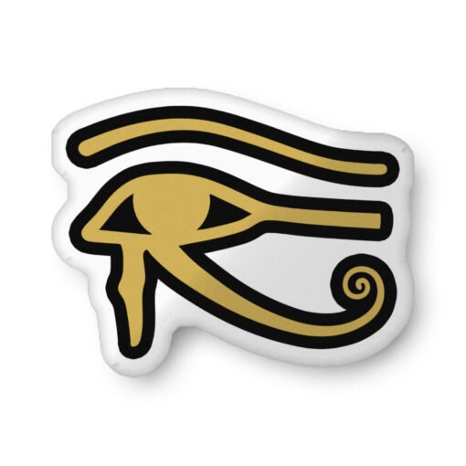 Eye of Horus Custom Shaped Pillow – Ancient Symbol, Unique Comfort