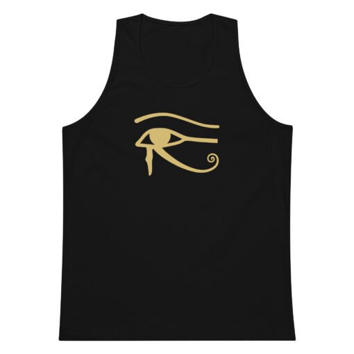 Eye of Horus Men’s Premium Tank Top – Ancient Symbol, Sleek Style - Image 8