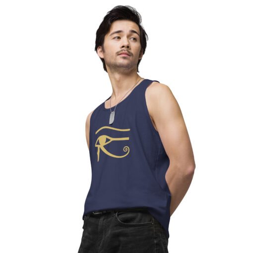 Eye of Horus Men’s Premium Tank Top – Ancient Symbol, Sleek Style - Image 7