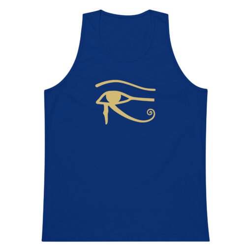 Eye of Horus Men’s Premium Tank Top – Ancient Symbol, Sleek Style - Image 9