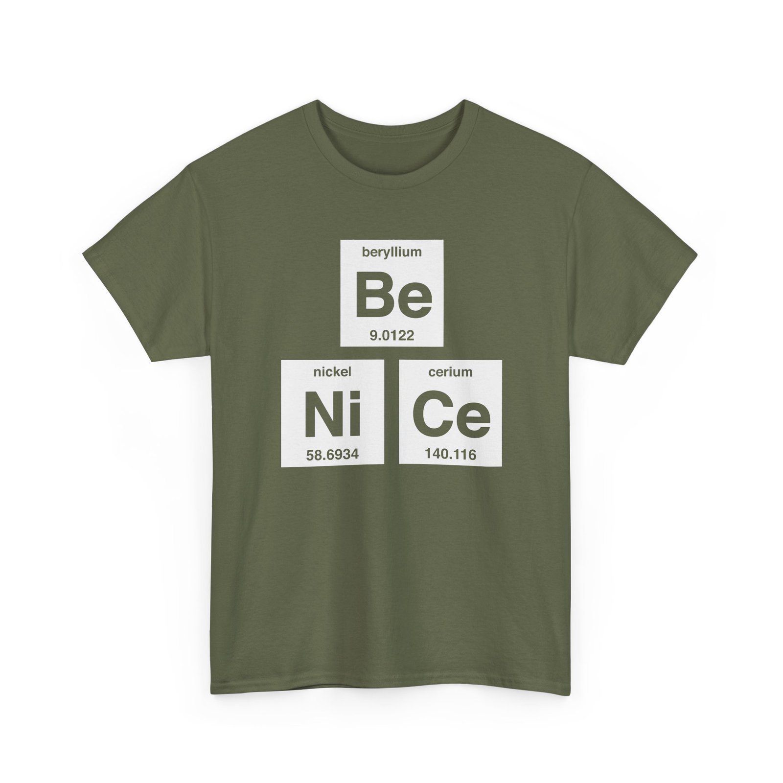 "Be Nice" Unisex T-Shirt – Periodically Clever - Image 21