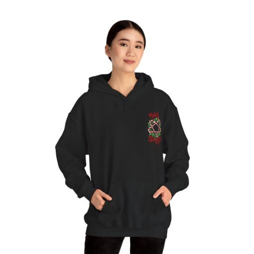 Hail Santa Unisex Hoodie – Sweet, Sinister, and Seriously Festive - Image 6